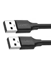 Черный кабель UGREEN US102 (10310) USB 2.0 A Male to A Male Cable. Длина: 1,5м. Цвет: черный