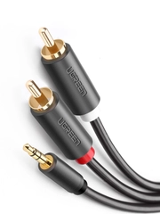 Аудиокабель UGREEN AV102 (10510) 3.5mm Male to 2 RCA Male Audio Cable. Длина: 2м.