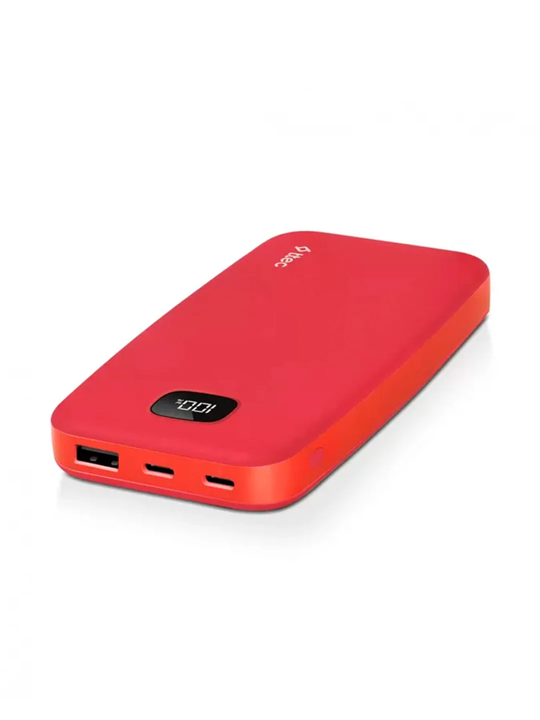 Красный внешний аккумулятор TTEC ChargeUp LCD 10.000mAh. Цвет: красный