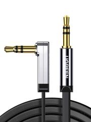 Кабель угловой UGREEN AV119 (10597) 3.5mm Male to 3.5mm Male Straight to angle flat Cable.