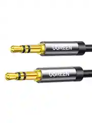 Черный кабель UGREEN AV119 (10734) 3.5mm Male to 3.5mm Male Cable. Длина: 1,5м. Цвет: черный