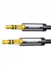 Черный кабель UGREEN AV119 (10735) 3.5mm Male to 3.5mm Male Cable. Длина: 2м. Цвет: черный