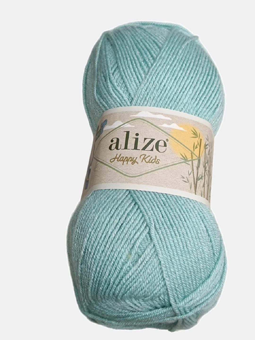Бирюзовый пряжа Alize Happy Kids 10% бамбук, 65% акрил, 25% шерсть, 100гр 310м 1 шт