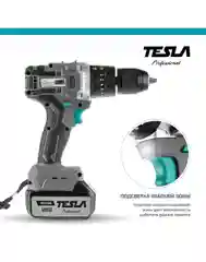 Аккумуляторная дрель TESLA TCD18HD 18В 2 аккумулятора, кейс