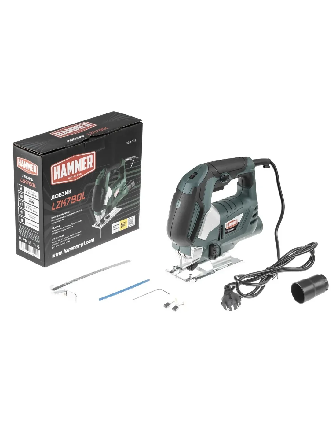 Лобзик Hammer Flex LZK790L 790Вт