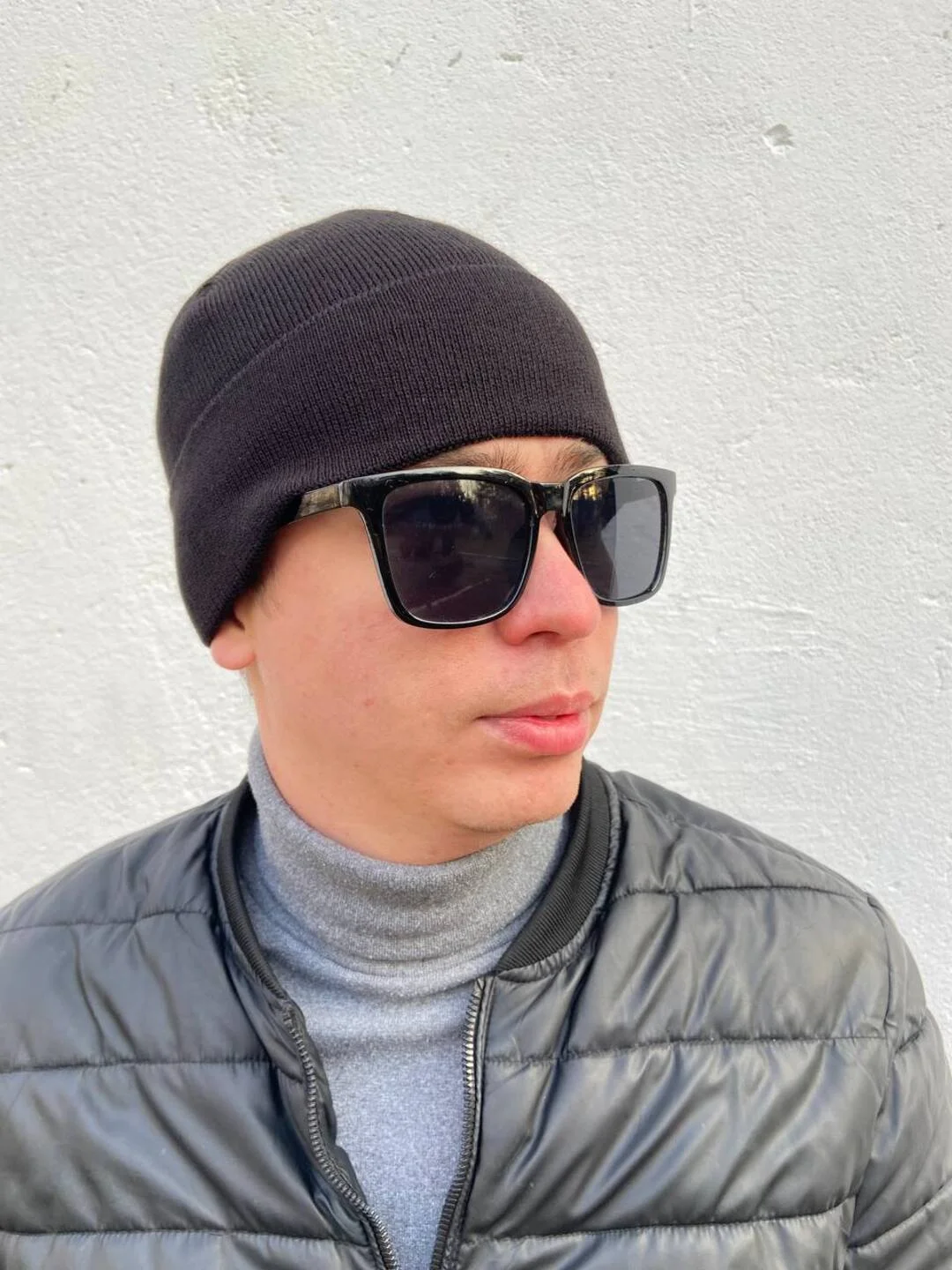 Хром шапка мужская, зимняя с флисовым подкладом