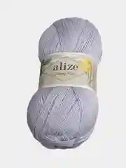 Серебряный пряжа Alize Happy Kids 10% бамбук, 65% акрил, 25% шерсть, 100гр 310м 1 шт