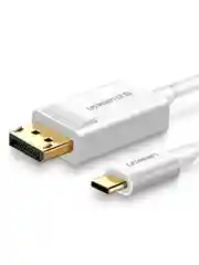 Белый кабель UGREEN MM139 (40420) USB Type C to DP Cable. Длина 1,5 м. Цвет: белый