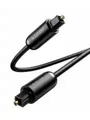 Черный аудиокабель UGREEN AV122 (70890) Toslink Optical Male To Male Audio Cable. Длина: 1м.