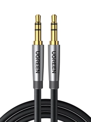 Кабель UGREEN AV150 (70899) 3.5mm Male to Male Alu Case Braid Audio Cable.