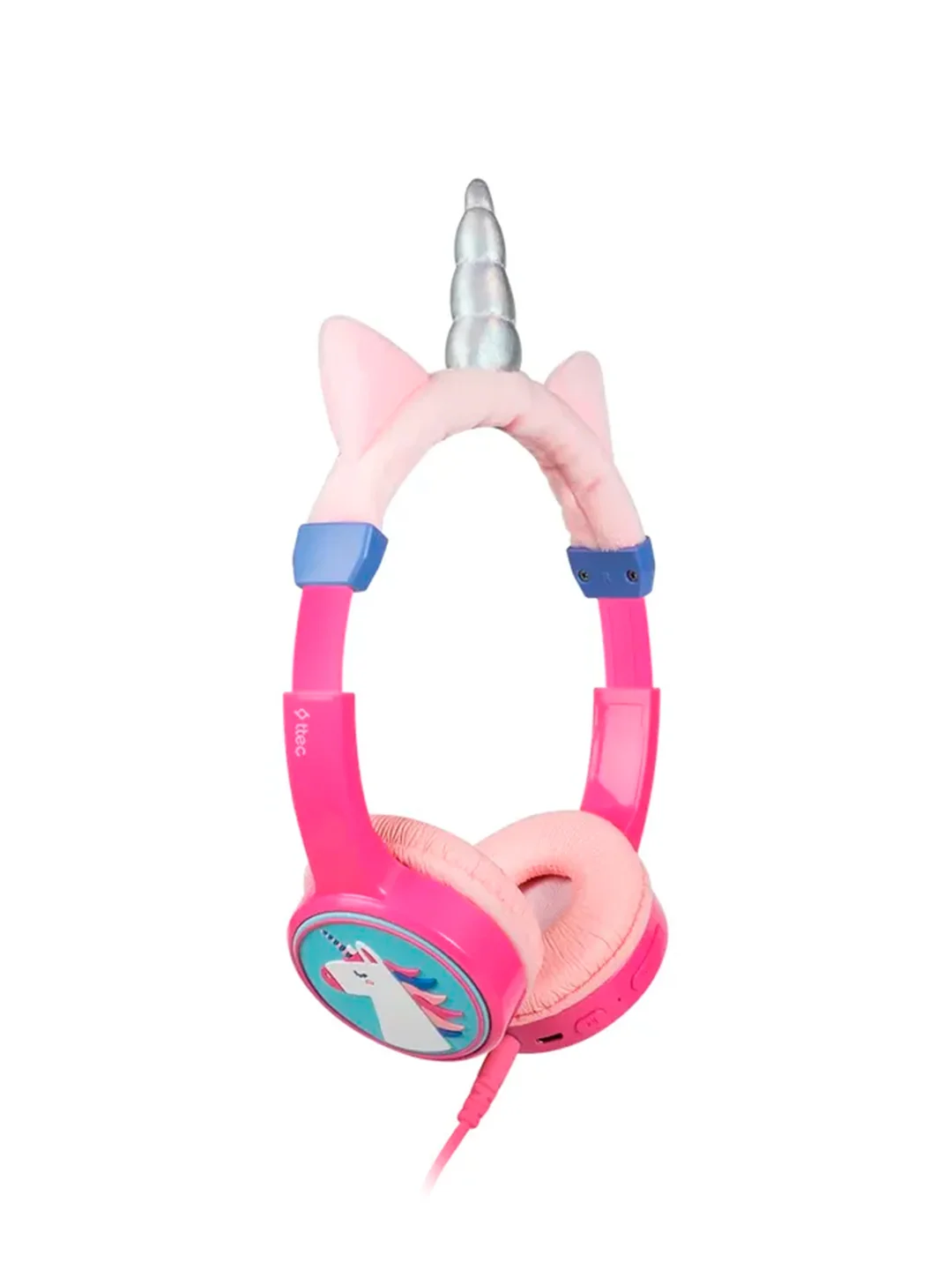 Розовый детские беспроводные наушники TTEC SoundBuddy 2 Kids On-Ear BT& Wired Headphones
