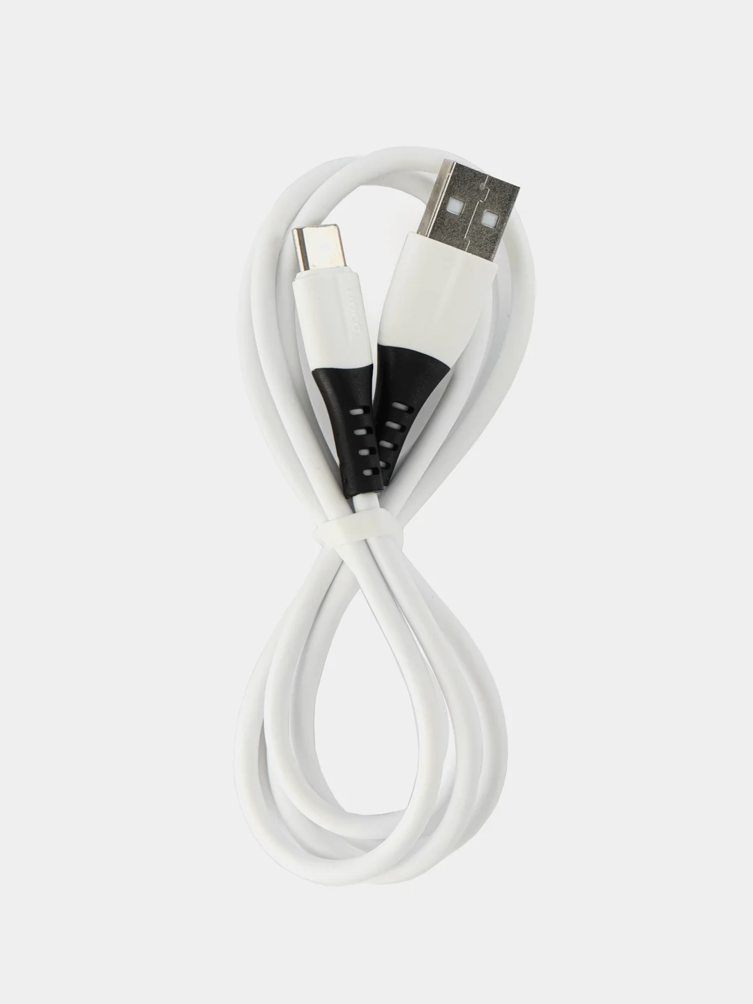 Белый usb - Type-C кабель для зарядки телефона Android / быстрая зарядка 3A / силикон, термостойкий