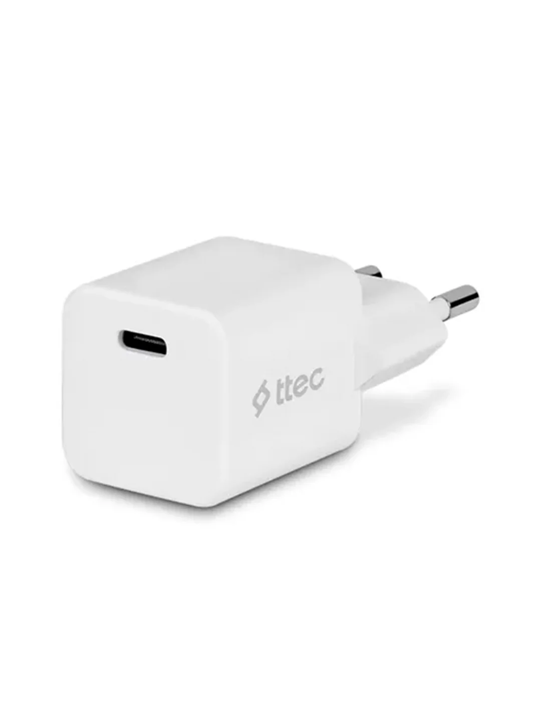 Белый сетевое зарядное устройство TTEC SmartCharger Pro 20W PD USB-C Travel Charger. Цвет: белый