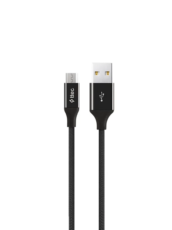Кабель TTEC AlumiCable Micro USB Charge/Data Cable. Длина: 120см. Цвет: черный