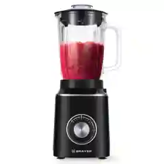 Блендер настольный BRAYER BR1209,1000 Вт, 2 скорости, импульс, колка льда, 6 ножей