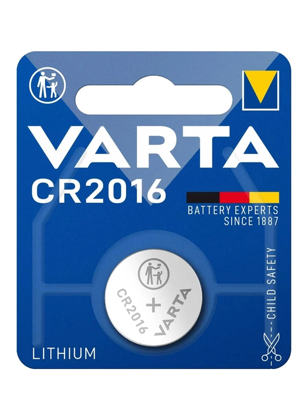 Батарейка Varta ELECTRONICS CR2016 BL1 Lithium 3V (6016)
