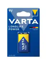 Синий батарейка Varta LONGLIFE POWER (HIGH ENERGY) Крона 6LR61 BL1 Alkaline 9V (4922)