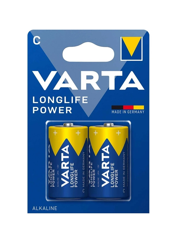 Батарейка Varta LONGLIFE POWER (HIGH ENERGY) LR14 C BL2 Alkaline 1.5V (4914)