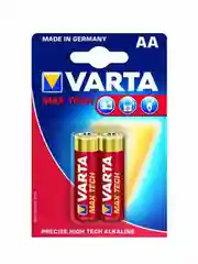 Красный батарейка Varta LONGLIFE MAX POWER (MAX TECH) LR6 AA BL2 Alkaline 1.5V (4706)