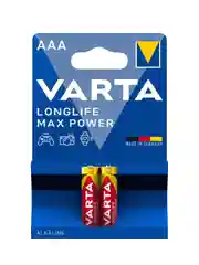Красный батарейка Varta LONGLIFE MAX POWER (MAX TECH) LR03 AAA BL2 Alkaline 1.5V (4703)