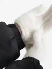 Вязаные женские перчатки из ангорки, зимние, белые утепленные