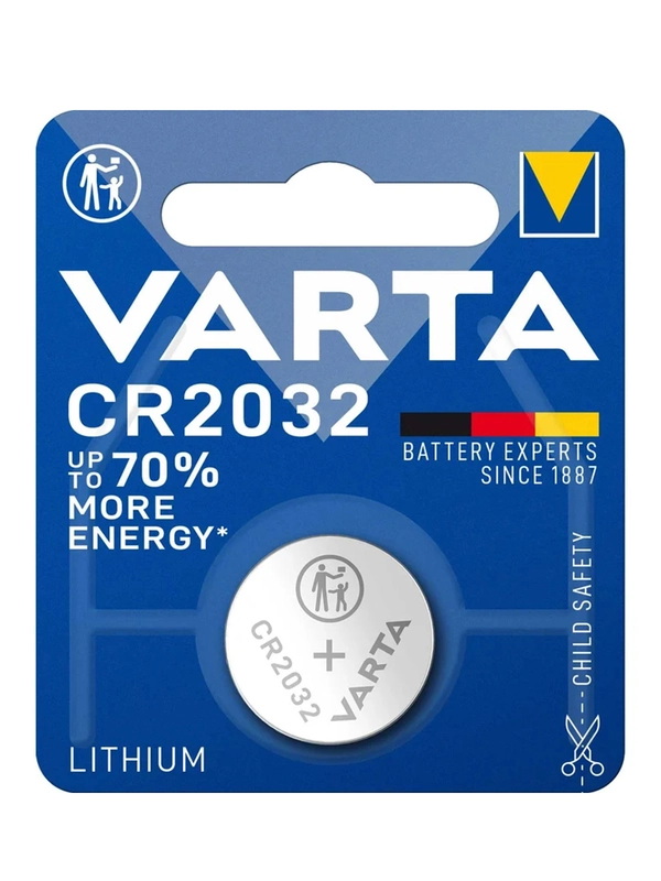 Батарейка Varta ELECTRONICS CR2032 BL1 Lithium 3V (6032)