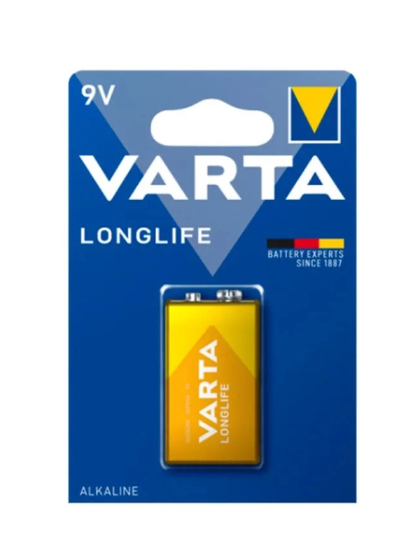 Батарейка Varta LONGLIFE Крона 6LR61 BL1 Alkaline 9V (4122)