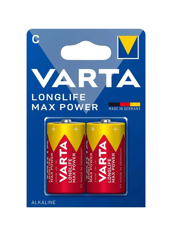 Батарейка Varta LONGLIFE MAX POWER (MAX TECH) LR20 D BL2 Alkaline 1.5V (4720)