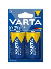 Синий батарейка Varta LONGLIFE POWER (HIGH ENERGY) LR20 D BL2 Alkaline 1.5V (4920)