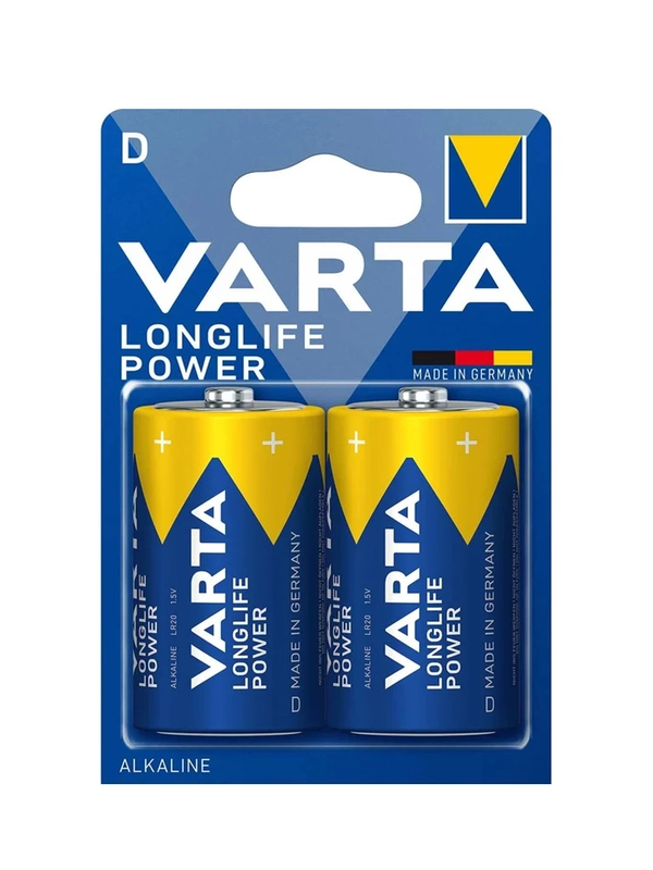 Батарейка Varta LONGLIFE POWER (HIGH ENERGY) LR20 D BL2 Alkaline 1.5V (4920)