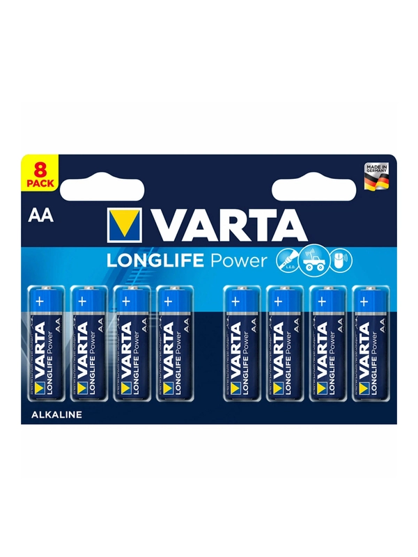 Батарейка Varta LONGLIFE POWER (HIGH ENERGY) LR6 AA BL8 Alkaline 1.5V (4906)