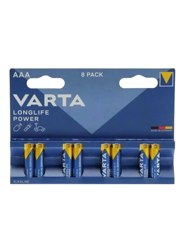Батарейка Varta LONGLIFE POWER (HIGH ENERGY) LR03 AAA BL8 Alkaline 1.5V (4903)