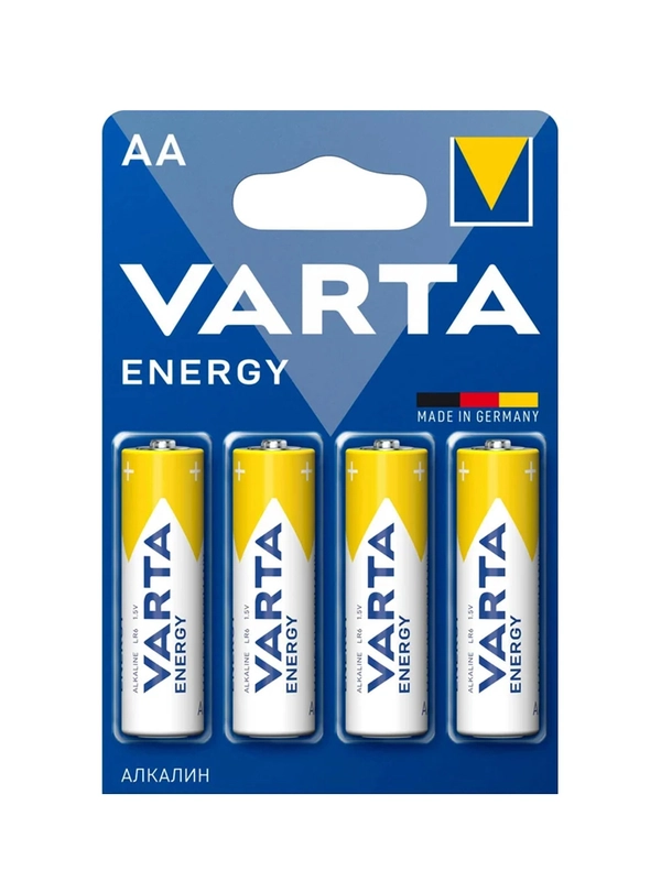 Батарейка Varta ENERGY LR6 AA BL4 Alkaline 1.5V (4106)