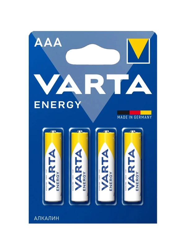 Батарейка Varta ENERGY LR03 AAA BL4 Alkaline 1.5V (4103)