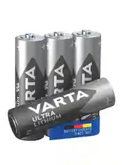 Серый батарейка Varta ULTRA FR6 AA BL4 Lithium 1.5V (6106)