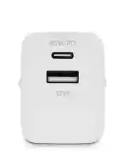 Белый сетевое зарядное устройство TTEC SmartCharger 45W PD Duo Travel Charger  USB-C+USB-A.
