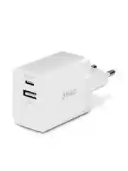 Белый сетевое зарядное устройство TTEC SmartCharger 45W PD Duo Travel Charger  USB-C+USB-A.
