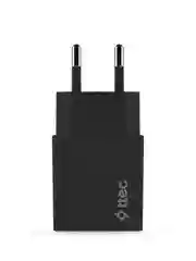 Черный сетевое зарядное устройство TTEC SmartCharger Travel Charger 2.1A с кабелем Type-C.