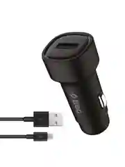Черный автомобильное зарядное устройство TTEC SmartCharger 2.4A Car Charger с кабелем Micro USB.