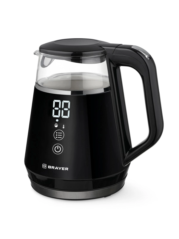 Чайник электрический BRAYER BR6105, 1100 Вт, 1 л, Cool Touch, cенсорное управл, автоотключ