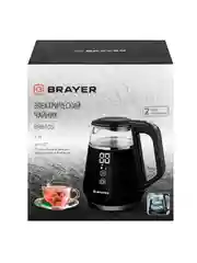 Чайник электрический BRAYER BR6105, 1100 Вт, 1 л, Cool Touch, cенсорное управл, автоотключ