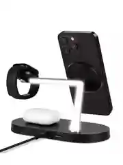 Черный беспроводная зарядная станция 4-в-1 TTEC AirCharger Quattro M MagSafe Competitible 4in1