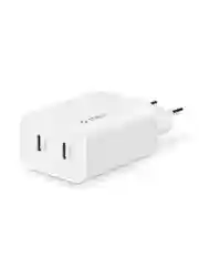 Белый сетевое зарядное устройство TTEC SmartCharger Duo GAN PD 50W USB-C + USB-C.