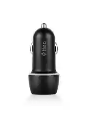Черный автомобильное зарядное устройство TTEC SmartCharger 2.1A In-Car Charger с кабелем USB-C.