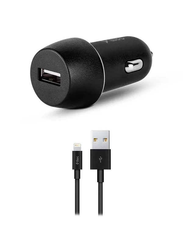 Автомобильное зарядное устройство TTEC SmartCharger 2.1A с кабелем Lightning.