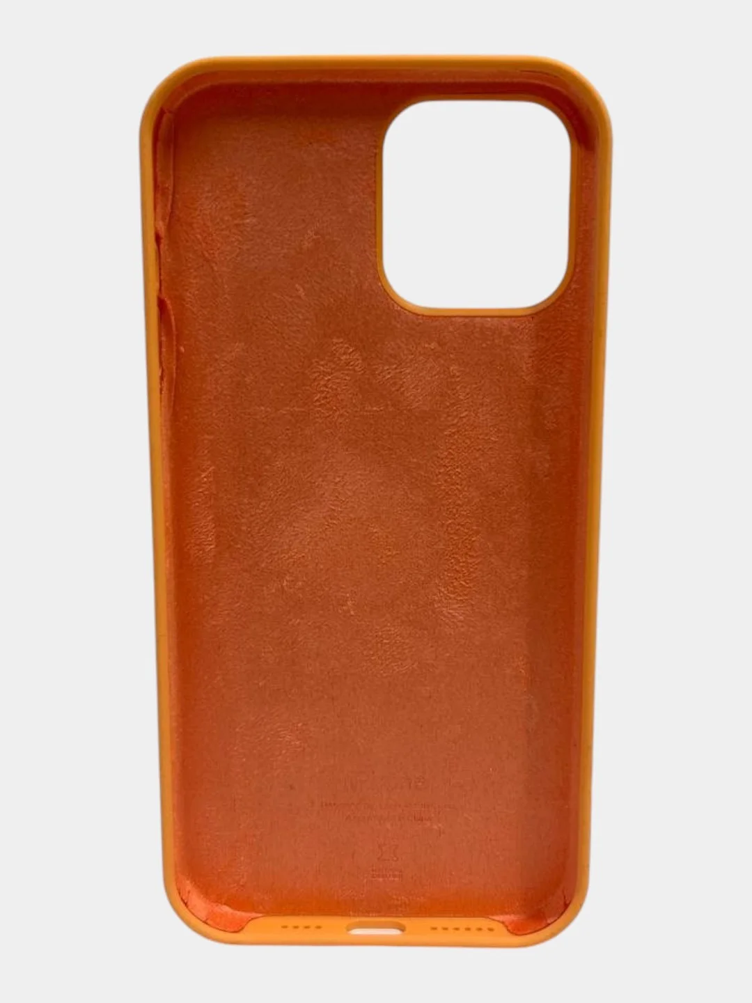 Светло-оранжевый чехол iPhone 12 Pro Max Silicone case