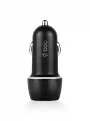 Черный автомобильное зарядное устройство TTEC SmartCharger 2.1A с кабелем