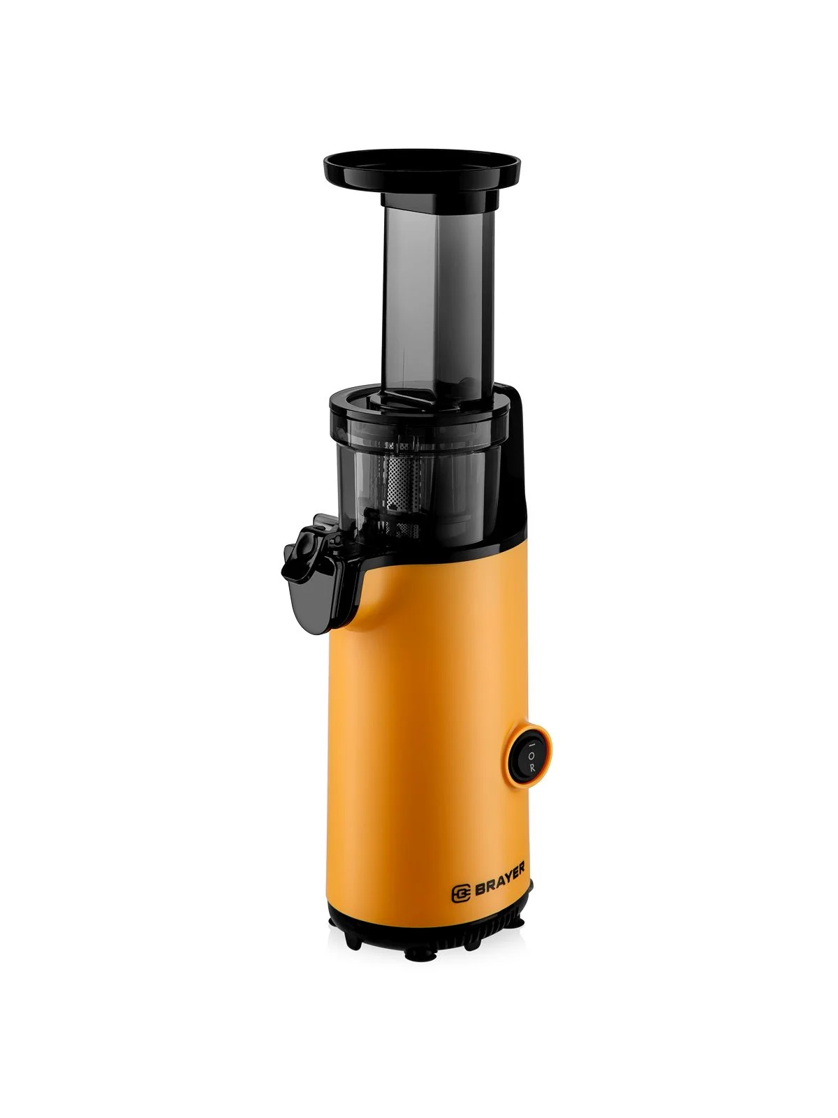 Соковыжималка BRAYER BR1706YE шнековая, 130 Вт, рев, диам 45 мм