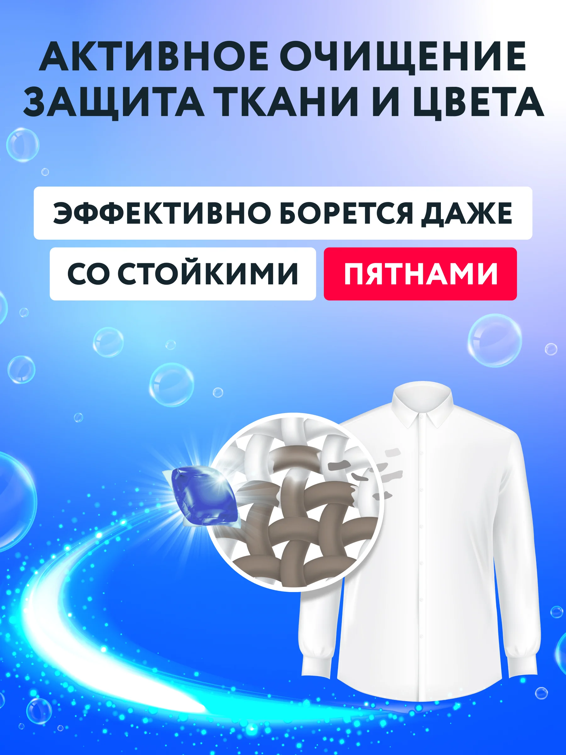 Kaiteki Капсулы для стирки 3в1 "Softener", аромат Кристальная свежесть, 200 шт