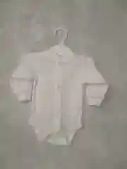 Белый боди для малышей, детский бодик, ткань лапша